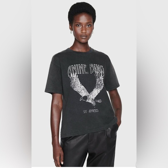 Anine Bing Tops - ANINE BING T-Shirt Lili Tee Eagle washed color graphic tee L